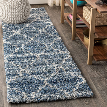 Susa Ogee Moroccan Trellis Shag Area Rug